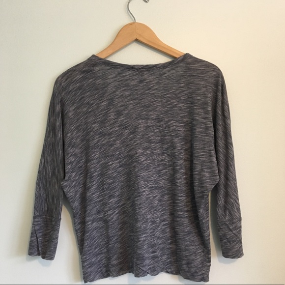 GAP Blue Stripe Dolman 3/4 Sleeve Cardigan Small - Picture 2 of 6